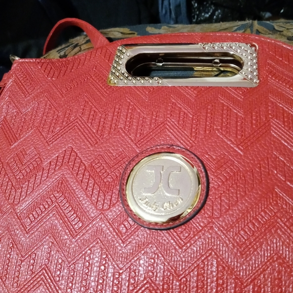 🎁🎒 JUDY CHEN RED SHOULDER BAG🦉 - Picture 8 of 10